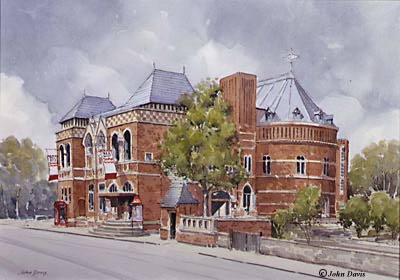 RSC Swan Theatre & Library - a watercolour by 